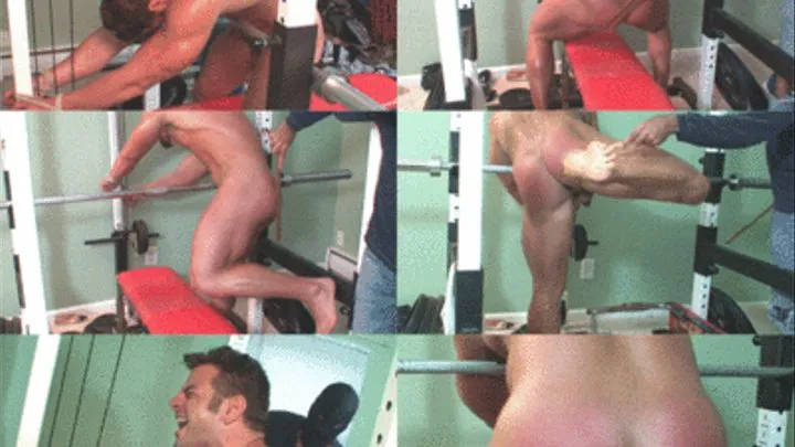 Muscle Man Spanked at the Gym - Part 3