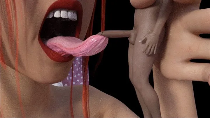 How many licks Giantess Tongue Vore and Bonus Clip