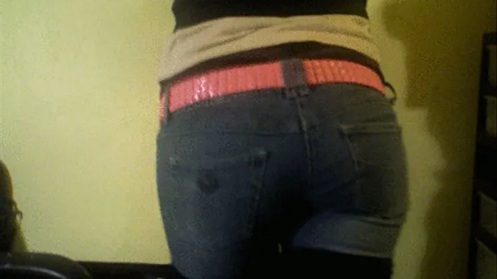 Ass worship in Jeans from Webcam