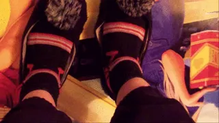 Dirty slippers, dirty socks, Perfect Feet