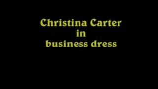 Christina Carter Dressed In Her Business Attire and Tightly Bound