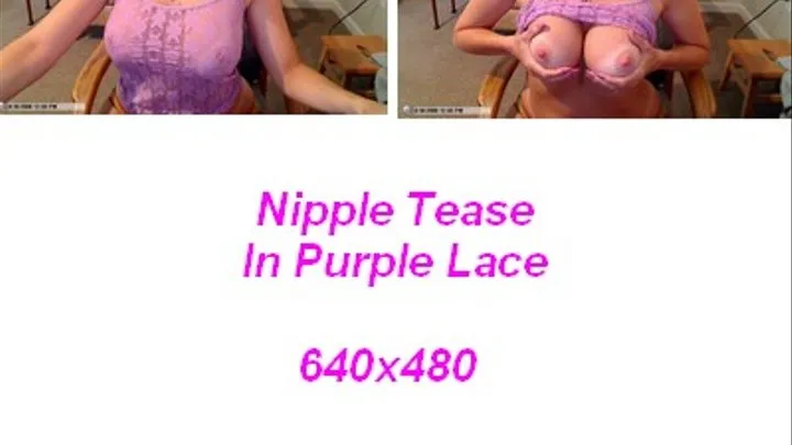 Mean Version Milf Tits Purple Lace Tank