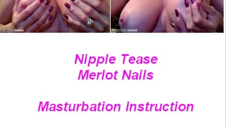 Merlot Nails NippleTease