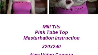 Milf Tits Pink Tube Top Mast Inst