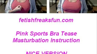 NICE VERSION Milf Tits Pink Sports Bra