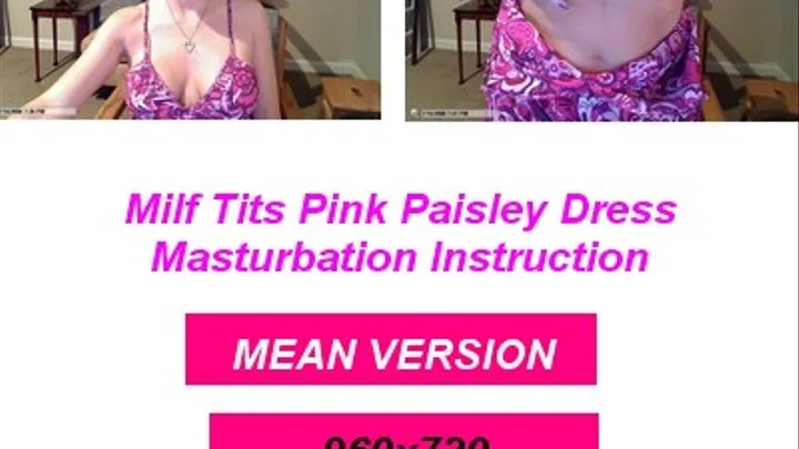 MEAN VERSION Milf Tits Pink Paisley Top