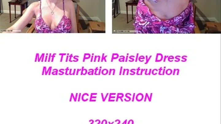 NICE VERSION Milf Tits Sexy Pink Paisley Dress