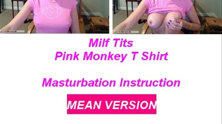 MEAN VERSION Pink T Shirt Jack Off tease