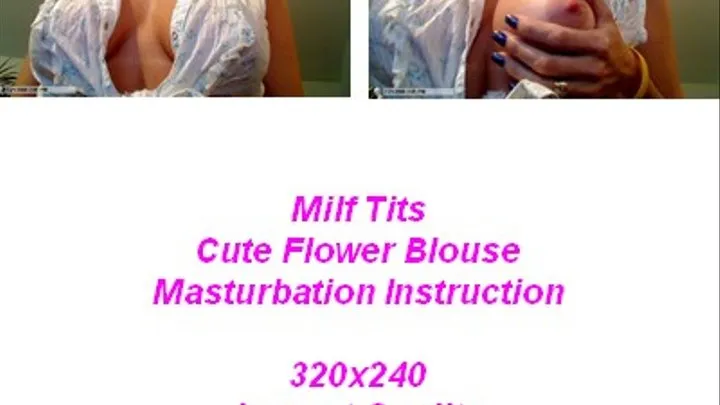 Milf Tits Cute Flower Blouse Mast Inst