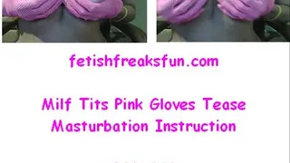 Tit Tease Pink Glove Mast Inst