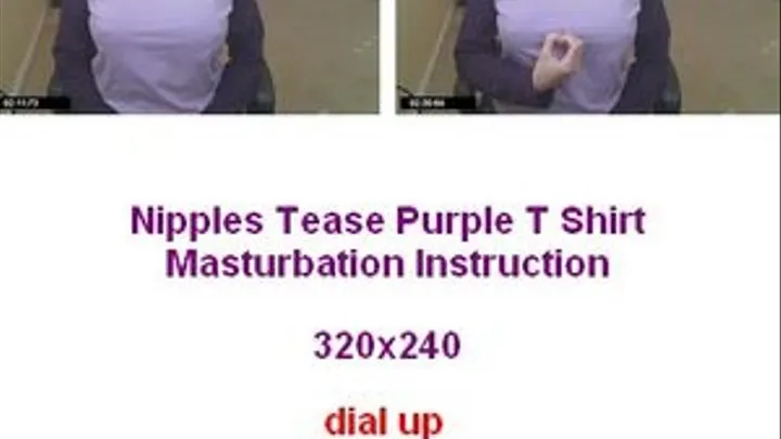 Nipple Tease Purple T Shirt Mast Inst ..........dial up