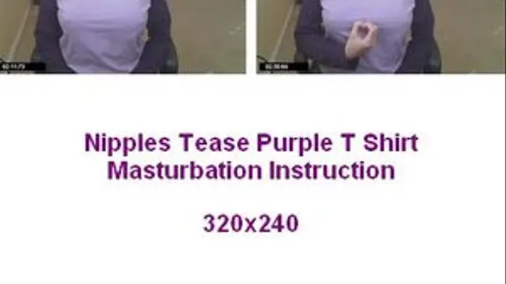 Nipple Tease Purple T Shirt Mast Inst