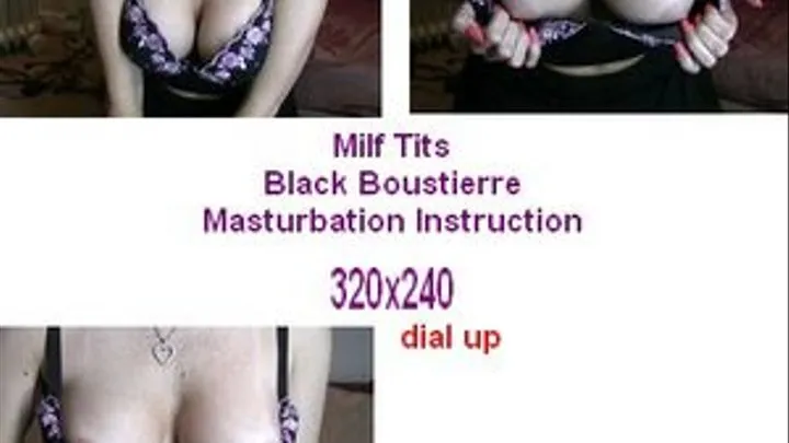 Black Boustierre Masturbation Instruction ...............dial up