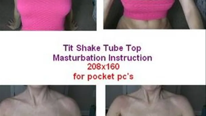 Tit Shake Pink Tube Top for pocket pc's