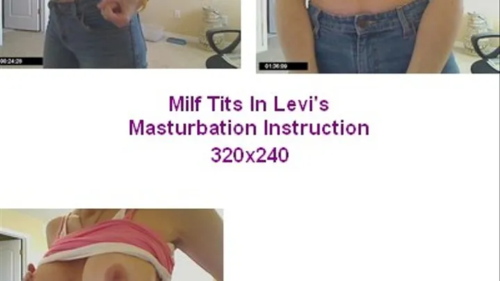 Tits In Levi's Masturbation Instruction