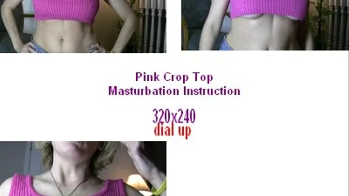 Tits Pink Crop Top .......dial up