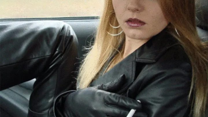 Smoking in Black Leather III