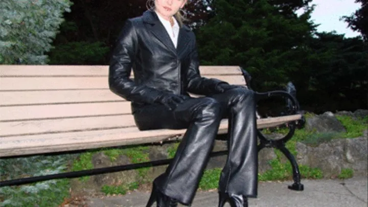 Moni in Leather and Nothing Else