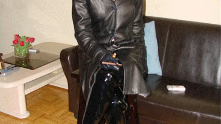 Moni Smoking Leather Dominatrix III