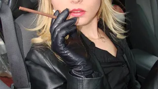 Smoking in Black Leather 11