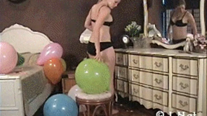 Brandi Bouncing on Balloons