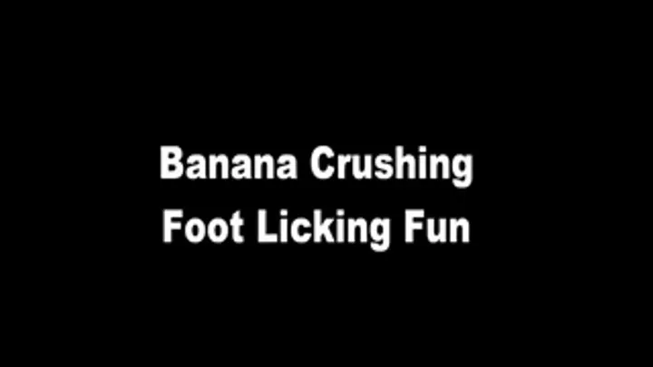 Banana Smushie Foot Licking Fun