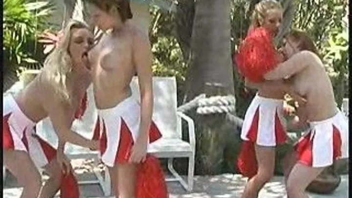 Lesbian Cheerleader Squad - Gina, Denee, Cat & Leah iPod (part 1)