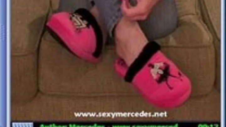 Jack Off To My Cute Hot Pink Girly Slippers