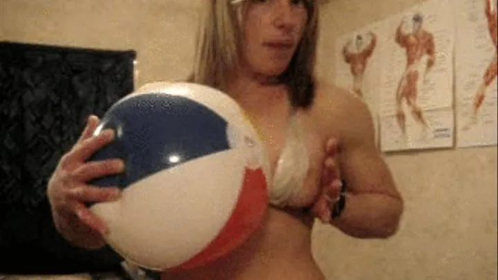 Crushing a beachball