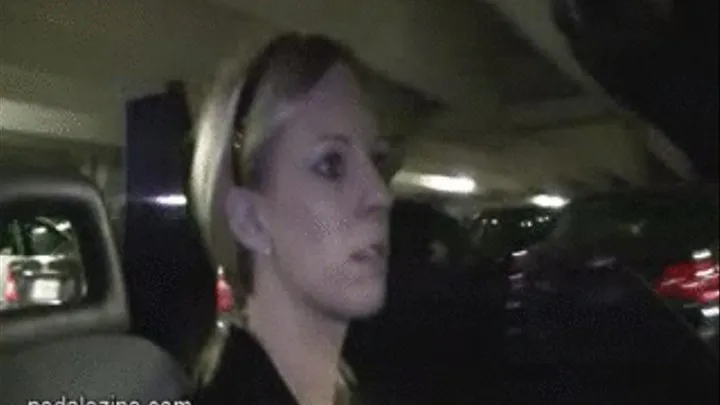 Lexi Smoking Driving & revving it with heels