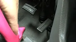 Sahara floors her Van in Pink Stilettos