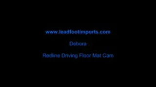 Debbie flooring it to redline Pedal Camera footage