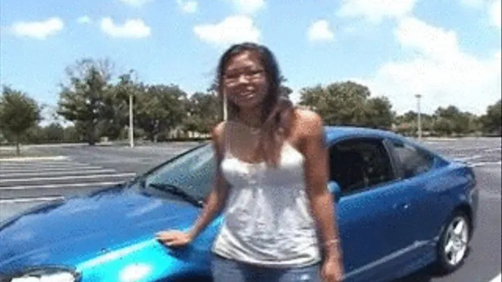 Civic Girl Revving an Acura