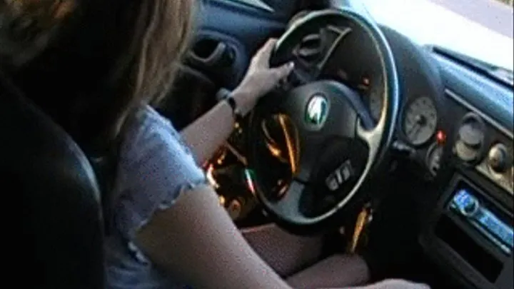 Gianna Flooring the Acura Backseat POV