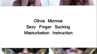 Olivia Sexy Finger Suck masturbation Instruction