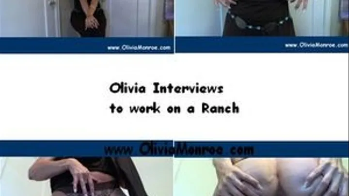 Olivia Interviews to wrangle at a ranch masturbation instruction