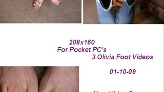 3 Olivia Foot Videos 01-10-09 Mast Inst