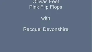 Olivias Pink Flip Flops and Pink Toes Masturbation Instruction