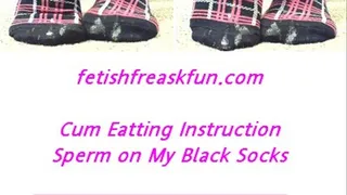 Blaci Socks Cum Eat Instruction