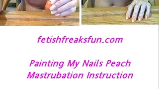 Painting My Nails Peach Mastrubation Instruction