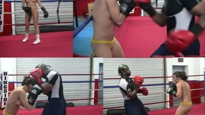 Hot Topless Mixed Boxing