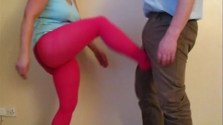 Pink Pantyhosed Kicker