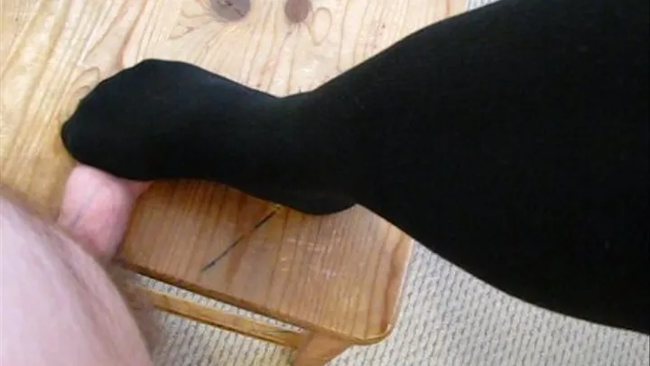 Black socked cock