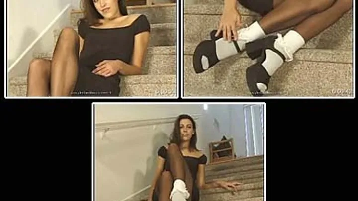 Karen Pantyhose Foot Tease 6 clip 1