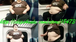 On the train Belly and Arms