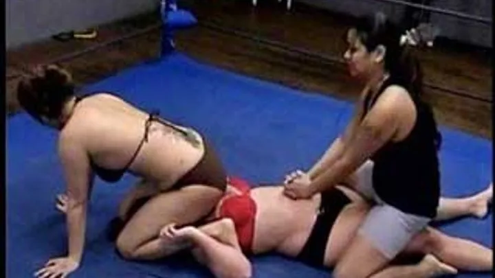 Amazon Gina Gets Beaten Up By Asian She Devil Kim & Step-Sister Brenda Part 01