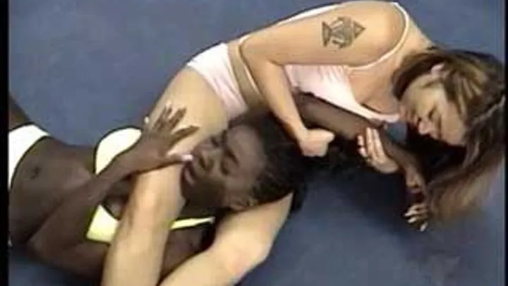 Asian Kim Beats Ebony Lee Into Submission Part 03