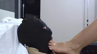MISTERIIOUS DOMME FOOT FUCKING MOUTH OR HER MALE SLAVE
