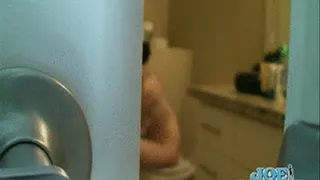 Celeste Sucks Cock on the Toilet!