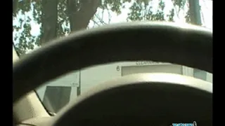 Black Girl sucks white cock in CAR!